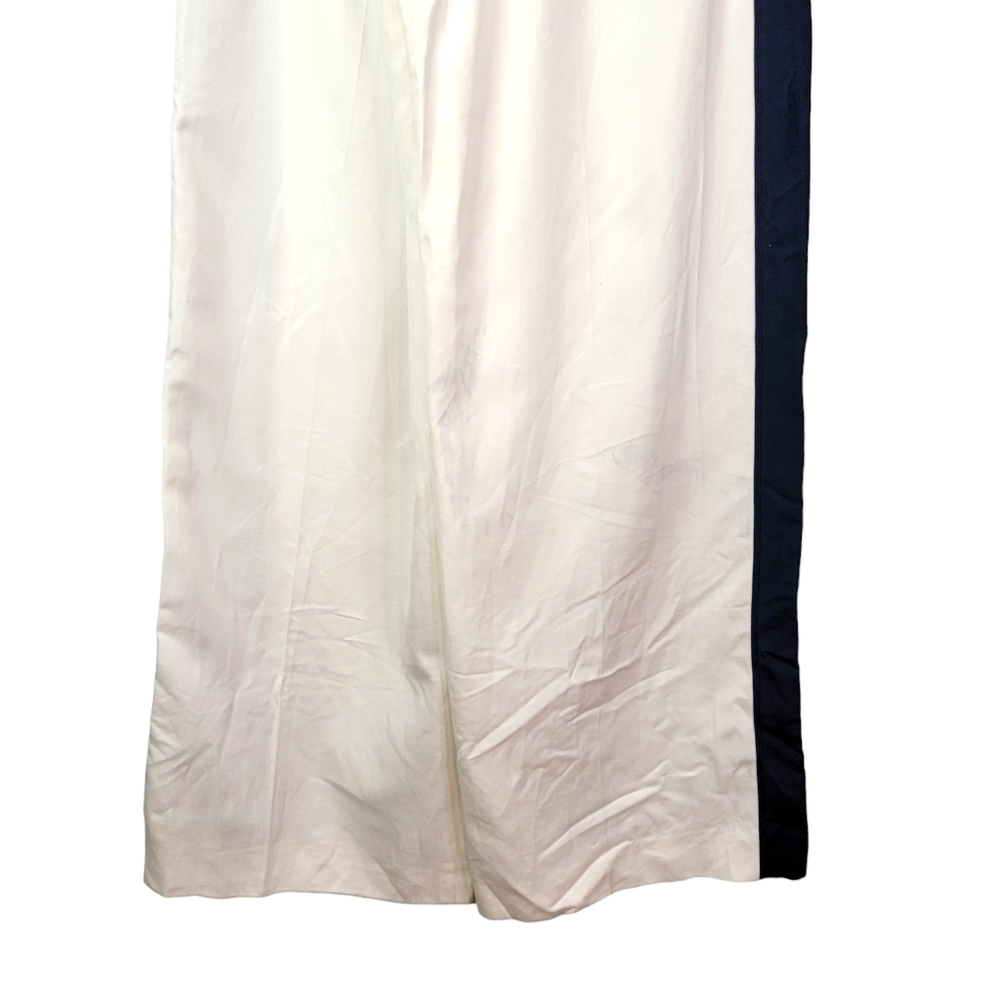 Viktor & Rolf Made in Italy Cotton Silk Blend Designer Palazzo Wide Leg Pants 42 - Picture 7 of 16